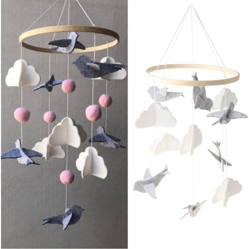 Baby Rattle Mobile Toys Crib Toy Bed Hanging Newborn Wind Chimes Bell Nordic Kids Room Decoration Photography Props