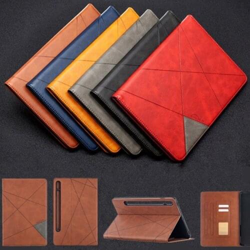 For Samsung Galaxy Tab S7 Case SM-T870 S6 Lite P610 T860 Funda Luxury leather Stand Tablet Cover for Samsung Tab S7 11