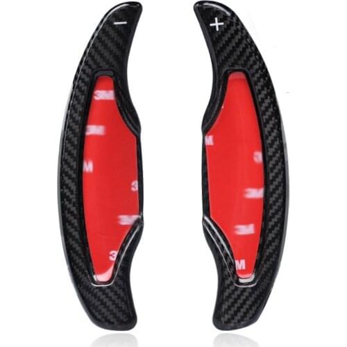 Carbon Fiber Steering Wheel Paddle Extension Shifter Cover Trim For Cadillac ATS 2013-2018 ATS-V CT6 CTS CTS-V Car Accessories