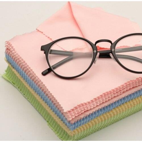Wholesale 100PCS Cleaning Cloth Microfiber Eyeglasses Cleaner Glasses Cloth Screen Cleaner Glasses Accessories Multi Lens Wipes