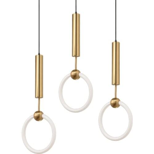 Nordic bedroom bedside chandelier post modern minimalist restaurant bar creative personality shop front desk lamp