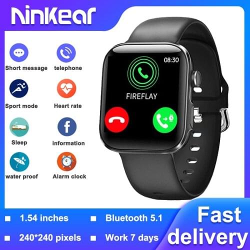 Ninkear GT3 Pro smart watch 1.54 inch 2.5D full touch screen IP68 waterproof 240 PPI Bluetooth call pedometer smart sports watch