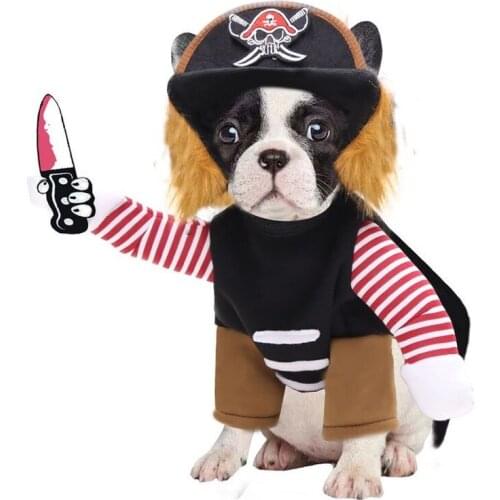 Funny Dress Up Pet Cat Dog Clothes for Small Dogs Cotton Pet Costume Hoodie Chihuahua Pug Coat Jacket Puppy Clothing Outfit