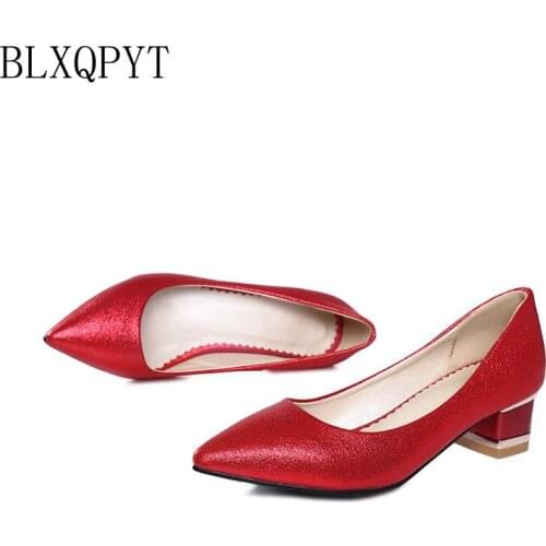 Big size 34-43 3 Colour New Spring Autumn Womens Pumps High Heels PU Party pumps shoes T-8048