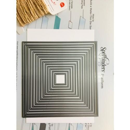 0020 Basic Nesting Craft dies 6x6 inch Die cutting plate metal die cuts for scrapbooking and card making large Nesting Dies