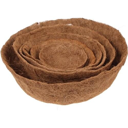 1pcs Coconut Palm Cushion For Plastic Flower Pot Square Gardening Mix Soil Lock Design Mat Flower Pot Plant Change Cushion New