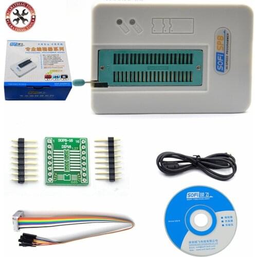 2021 New SOFI SP8-A high speed usb programmer (93/24/25/BR90/ flash eeprom) over 4000 chips has also SP8-A SP8-F SP16-B