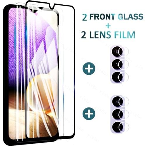 4 In 1 Tempered Glass for Samsung Galaxy A32 5g 4g Screen Protector Samsun A 32 32a ProtectIve Glass Camera Lens A325 A326b Film
