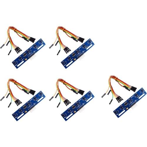 5-Way Tracking Infrared Sensor 5-Way Tracking Sensor TCRT5000 Obstacle Avoidance Sensor Module for Smart Cars