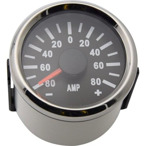52mm Amperemeter Gauge Waterproof Digital Ammeter for Car Boat Marine Motor motorcycle with current sensor 9V~32V 80A/150A