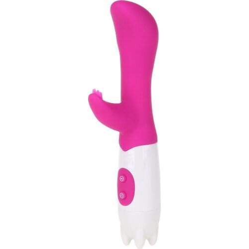 6 Speed Waterproof Soft Silicone Rabbit Vibrator Double Point G Spot Vaginal Clitoral Massager Female Masturbator Women Sex Toy