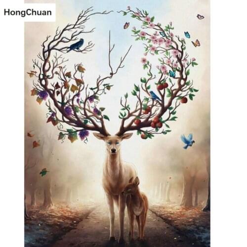 Elk 5D DIY Square/Round Diamond Painting Gift Cross Stitch Mosaic Christmas Diamond Embroidery Home Decoration