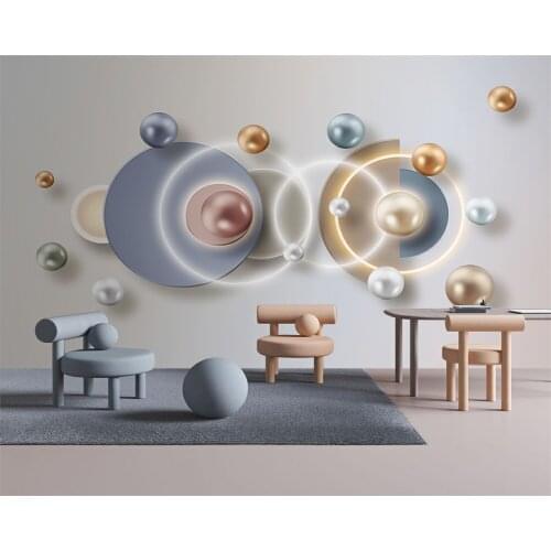Beibehang Custom modern minimalist three-dimensional light luxury abstract line background papel de parede wallpaper