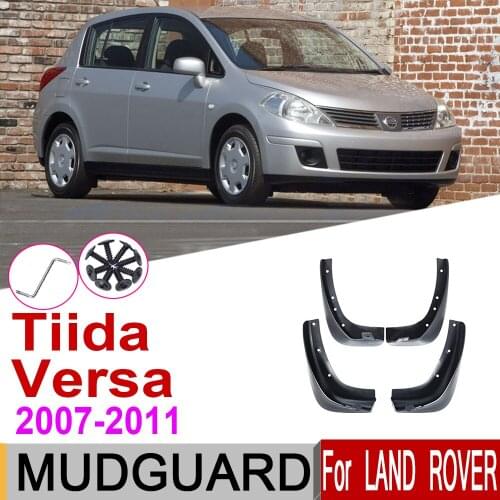 Mudguard For Nissan Tiida C11 Versa Latio 2011~2007 Fender Mudguards Mud Flaps Guard Splash Flap Accessories 2012 2011 2010 2009