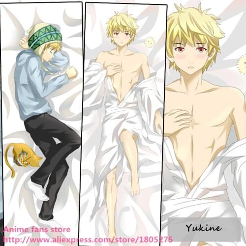 Cute Japanese Anime Noragami Yukine Male BL Pillowcase Pillow Case Cover decorative Hugging Body Bedding
