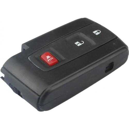 Black 2 + 1 Buttons Replacement Shell Remote Key Case Fob Fit for 2004-2009 Toyota Prius