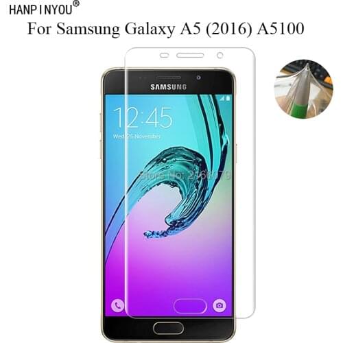 For Samsung Galaxy A5 (2016) A5100 A510 5.2" Soft TPU Front Full Cover Screen Protector Transparent Protective Film +Clean Tools