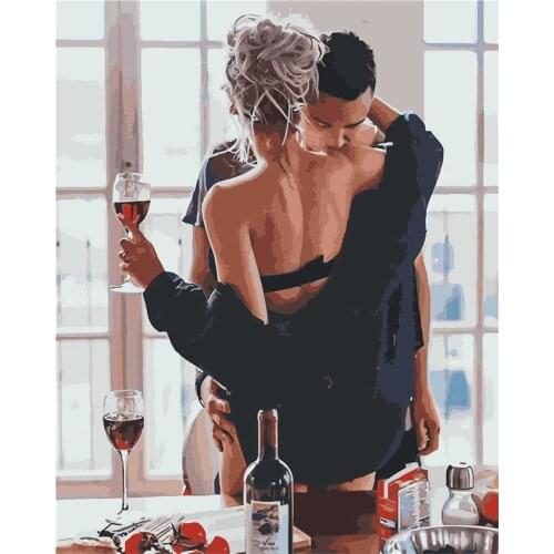 Home Decoration Wall DIY Painting Accept Booking Young People Ln Love Painting By Numbers