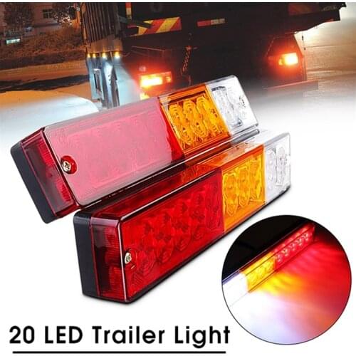 Hot sale 20 leds 12V Waterproof Lights Truck LED Tail Light Lamp Yacht Car Trailer Taillight Reversing Running Brake Turn