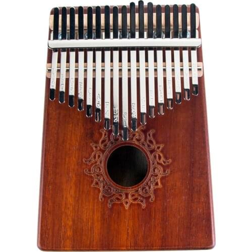 Kalimba 17 Key Thumb Piano Finger Sanza Mbira High-Quality KOA Wood Body Keyboard Musical Instrument for Kids Beginner