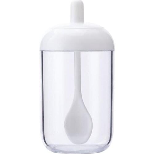 Kapmore 1/3pcs Seasoning Bottle Lovely Multi-Use Seasoning Box Spice Bottle With Lid & Spoon Kitchen Tools BBQ Accessories