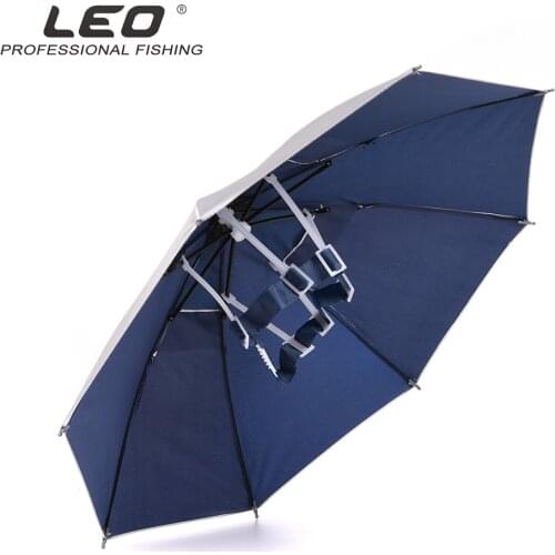 LEO Fishing Cap Portable Outdoor Sport Umbrella Hat Hiking Camping Cap Head Hats Fishing Sun Protector Caps UV Sun Protection