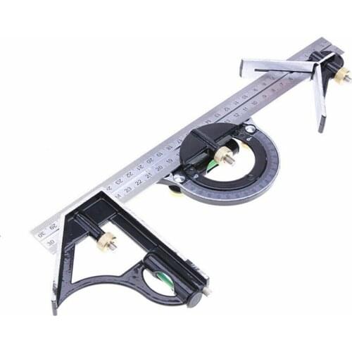3 in 1 Ruler Tool Multi-function Square Angle Finder Woodworking Set