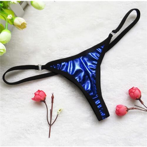 Micro bikini tanga mujer swimwear bikinis biquini tankini sexy lingerie thong Patent leather color Edging Splicing String simple