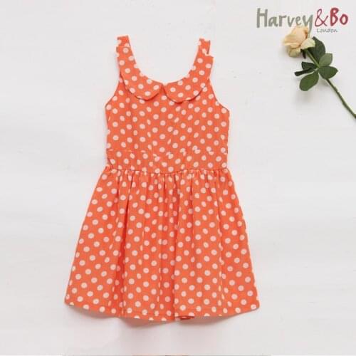 New girls dress girl dot vest dresses summer children clothing free shipping