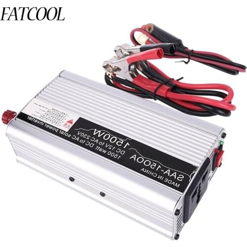 New 1500W UP To 3000W Peak Modified sine wave Power Inverter DC 12V to AC 230V Converter Supply Solar Power