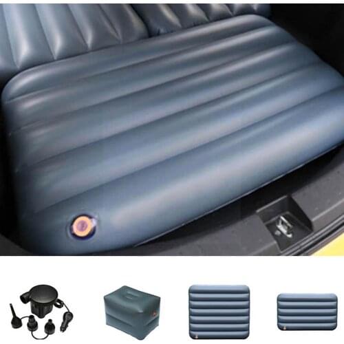 New Car Inflatable Mattress Single Bed Portable Outdoor Cushion Foldable Mini Travel Bed Air Trunk Booster Camping Cushion G6M4