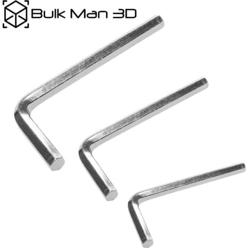 Wholesale 50pcs/Lot 1.5mm/2mm/2.5mm/3mm/4mm L-Key Metric Allen Wrench