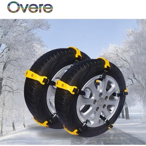 Overe 10Pcs Car Wheel Tyre Anti-skid TPU Chains For Seat Leon Ibiza Skoda Rapid Fabia Octavia Yeti Audi A3 A4 B8 B6 B7 A6 C5 C6