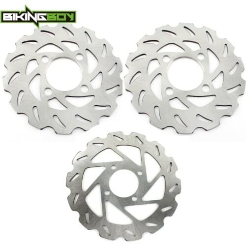 BIKINGBOY Front Rear Brake Discs Disks Rotors YFS 200 Blaster 03 04 05 06 YFZ 350 Banshee 90-11 91 92 93 94 95 96 97 98 99 00 01