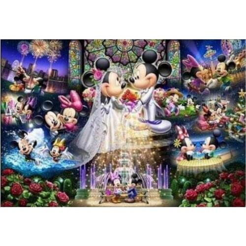 Full square diamond painting cartoon mouse rhinestone embroidery picture anime diamond dotz toys mosaic art wall sticker decor