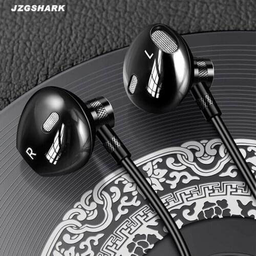 Wired Earphones with Microphone Super Bass Noise Cancelling Earbuds for Xiaomi Samsung Huawei Phones Free Shipping
