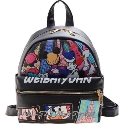 Mickey Mouse Backpack For Teenagers Kids Boys Children Student School Bags Travel Shoulder Bag Unisex Laptop backpacks Disney