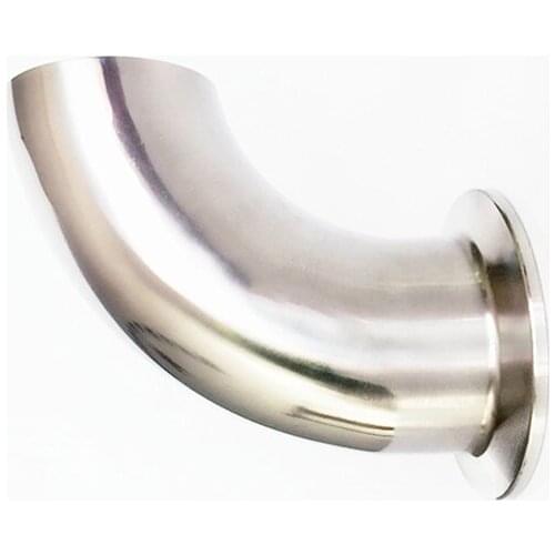 1-1/2" 38mm OD 304 Stainless Steel Sanitary Ferrule 90 Degree Elbow Pipe Fitting For Home Brew Homebrew Fit 1.5" Tri Clamp