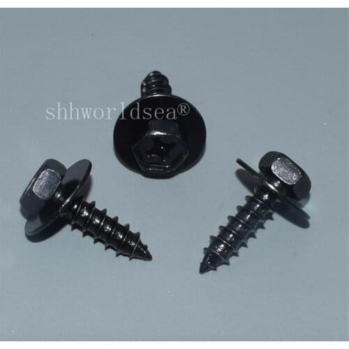 Shhworldsea 100pcs Hexagon head self-drilling screw For Toyota 90159-60477 Auto metal retainer clip car metal fateners clip