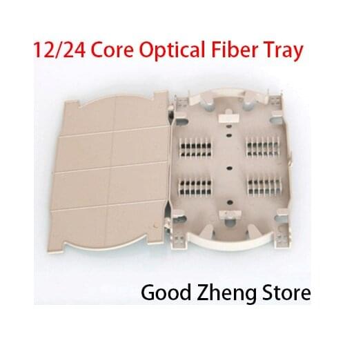 12/24 Cores Fiber Optical Fiber Tray Termination Box Pigtail Fiber Splicing Plate