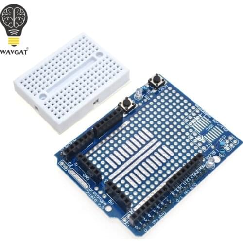 UNO Proto Shield prototype expansion board with SYB-170 mini bread board based For ARDUINO UNO ProtoShield