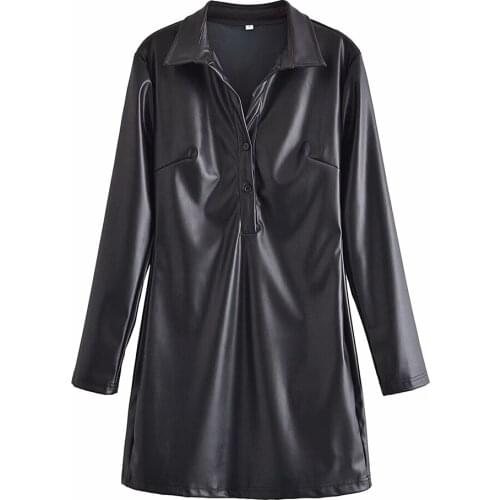 URMASZA Fashionable Shirt Dresses