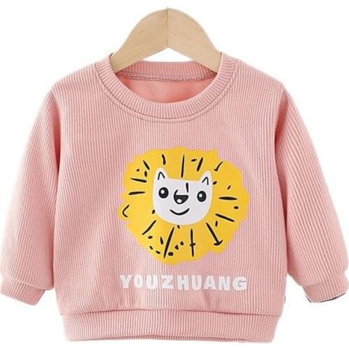 Spring Autumn Baby Boys Girls Jackets Coats 2021 New Cartoon Cute Outerwear Kids Casual Knitted Pullover Top Children Coat 0-8y