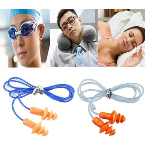 Soft Silicone Ear Plug Hearing Protector Hearing For Swimming Sleeping 24dB