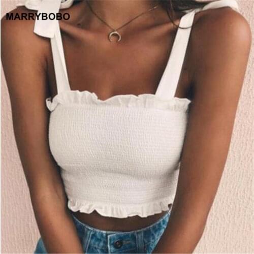 Summer Women Beach Party Tank Top 2020 Casual Solid Slim Vest Tops Sexy Sleeveless Slash Neck Strappy Crop Tops