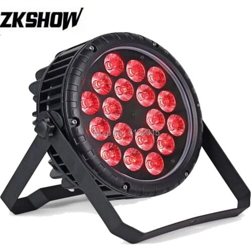 12PCS/Lot 18*10W RGBW LED Par Light IP65 200W for DJ Disco Party Nightclub Wedding Show Event Decor Stage Lighting Equipment