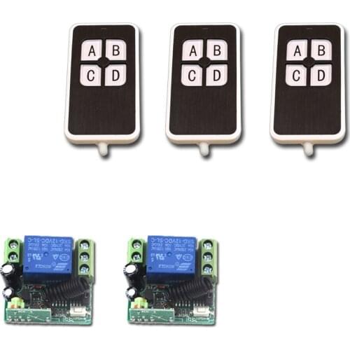 12v 1CH Wireless Remote Control Switch 10A RF Remote Controller 1 CH Receiver & 4CH Transmitter 315Mhz/433Mhz