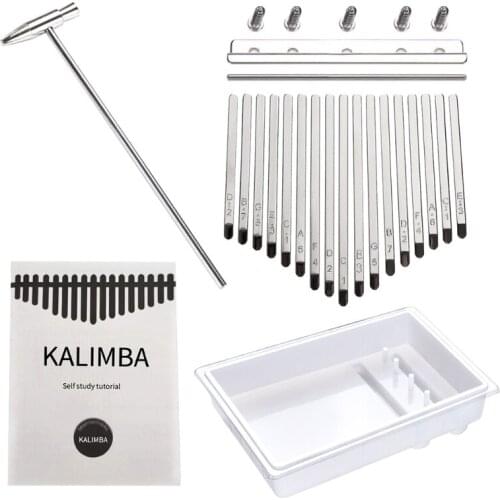 X7JB 17 Tone Thumb Piano Resin Mold Finger Piano Musical Instrument Silicone Mould