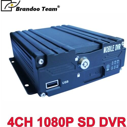 4G WIFI Mobile DVR 4CH Car Video DVR GPS 4G Video Recorder 1080P Full FHD recorder Free CMS V6 Monitoring