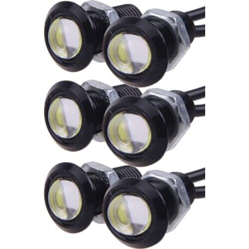 EE support 6 Pcs 9W LED Eagle Eye Light Car Fog Lamps DRL Daytime Running Lights Reverse Backup Parking Car-styling